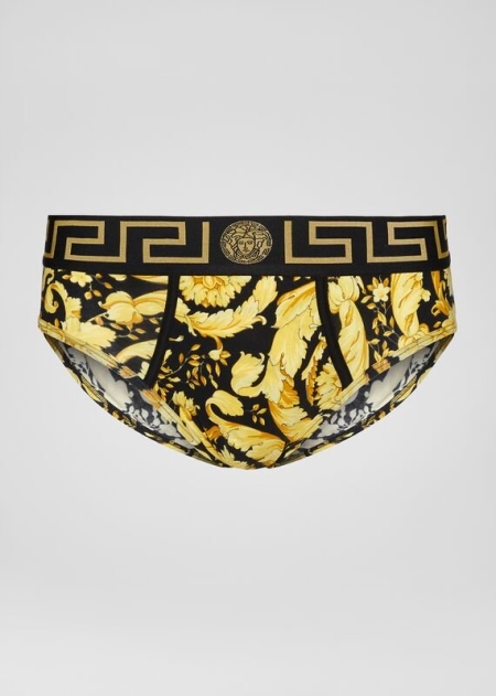 Chiloti Versace Versace Barocco Print Barbati | ZXMTPAW-95